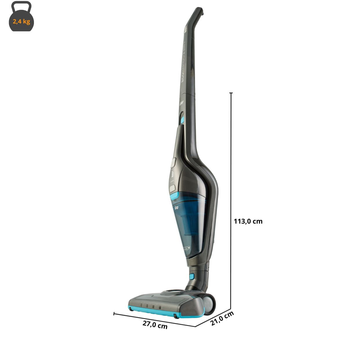 Aspirador de Pó 2 em 1 WAP 85W Eco Rápido Iluminação LED BIV BIVOLT