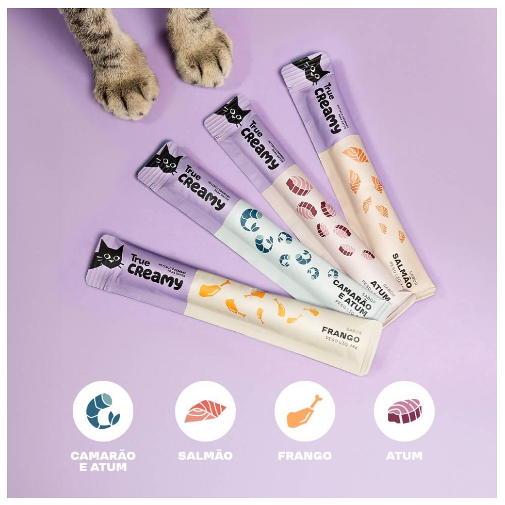Miniatura Petisco Cremoso True Creamy Sabor Atum para Gatos - 5 Unidades