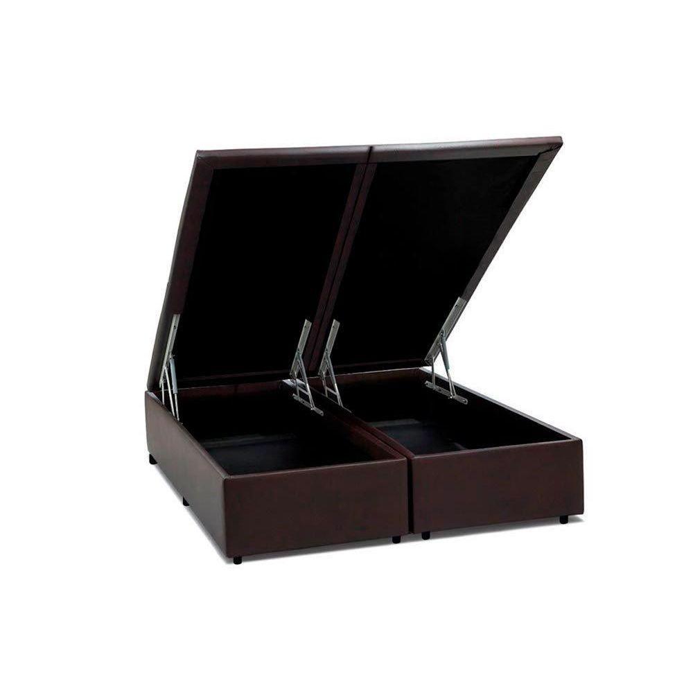 Miniatura Cama Box Baú King Universal Courano Brown (193x203x35) - Costa Rica
