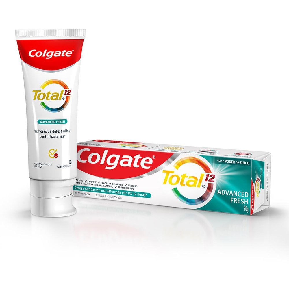 Miniatura Creme Dental Colgate Total 12 Advanced Fresh Gel 90g