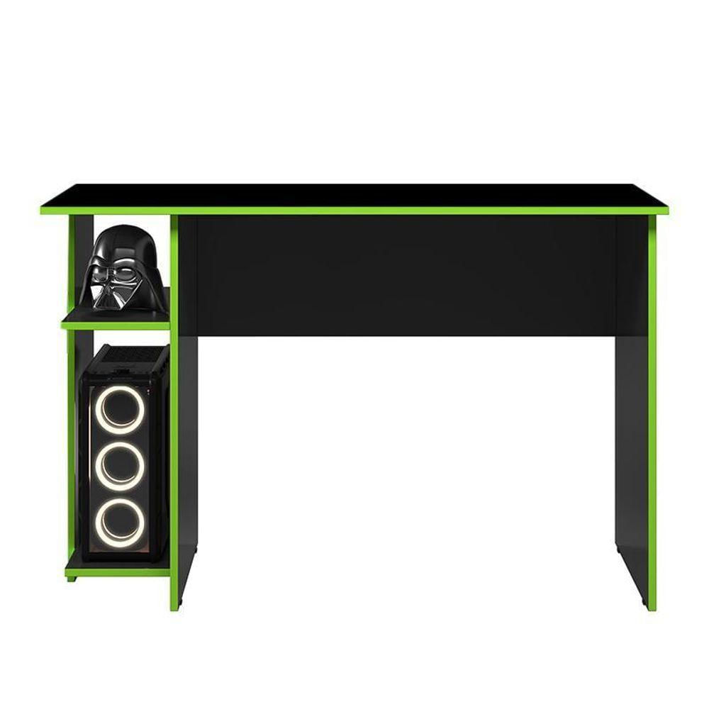 Miniatura Mesa Para Computador Gamer 3875 Preto Fosco-verde - Qmovi Preto Fosco-verde