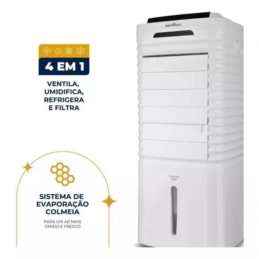 Miniatura Climatizador De Ar Britânia 4 Em 1 Autonomia De 26h BCL05A 110V