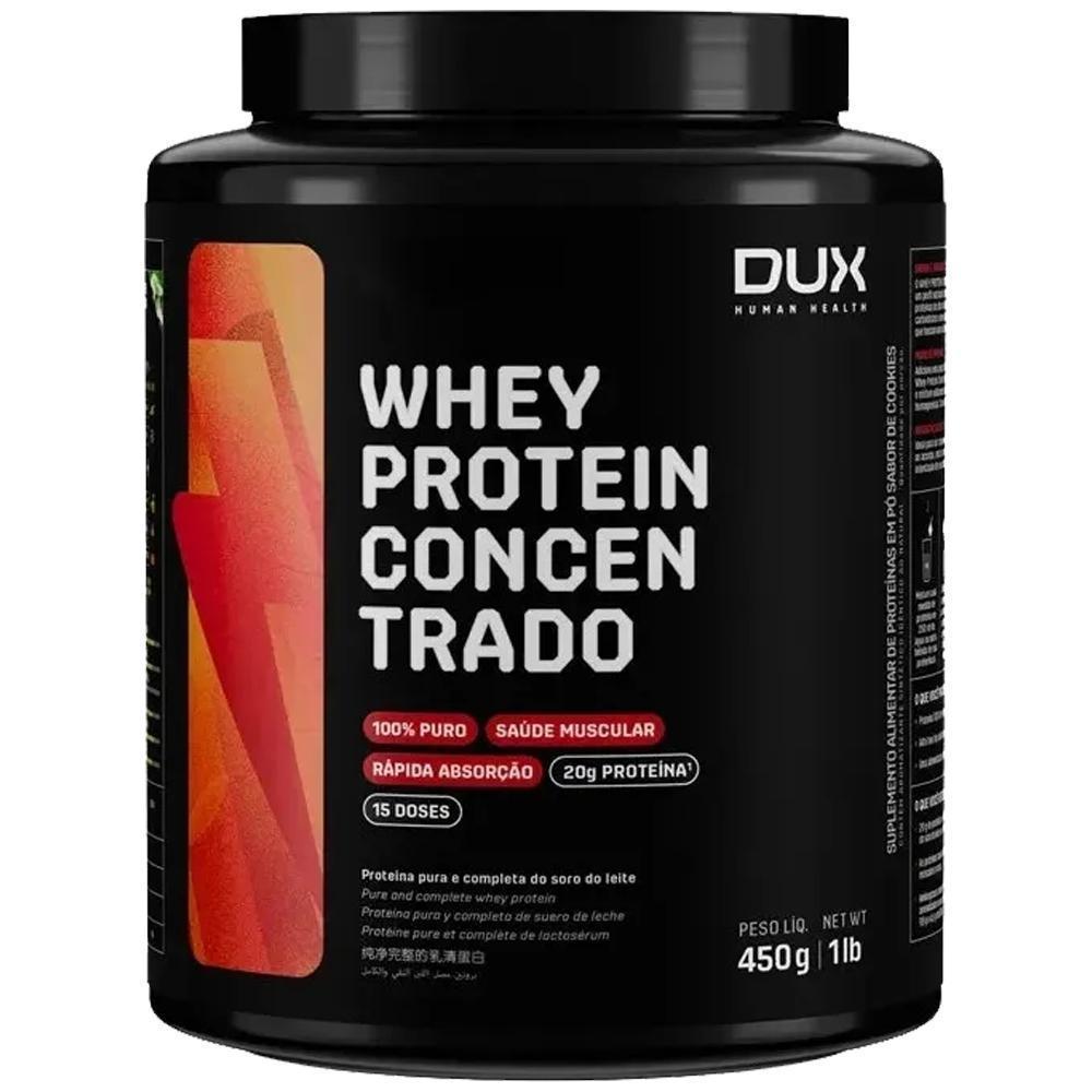 Miniatura Whey Protein Concentrado 450G - Dux - Pote - Torta De Limão