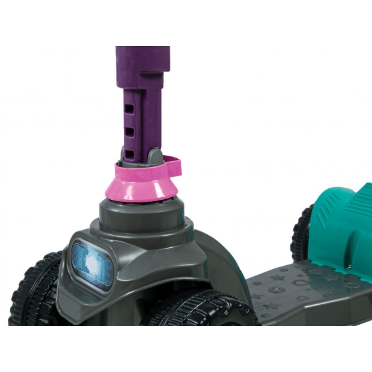 Miniatura Patinete Infantil Stik Tile Roxo 4 Rodas Kendy Brinquedos