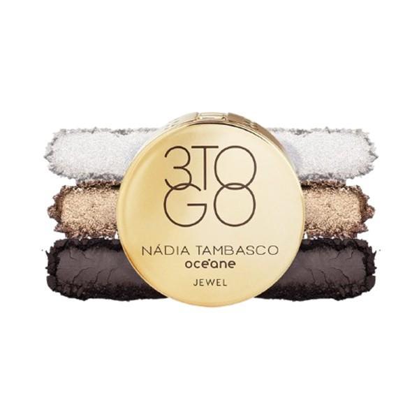 Miniatura Paleta Sombras Nádia Tambasco Trio To Go Jewel Océane 7,8G