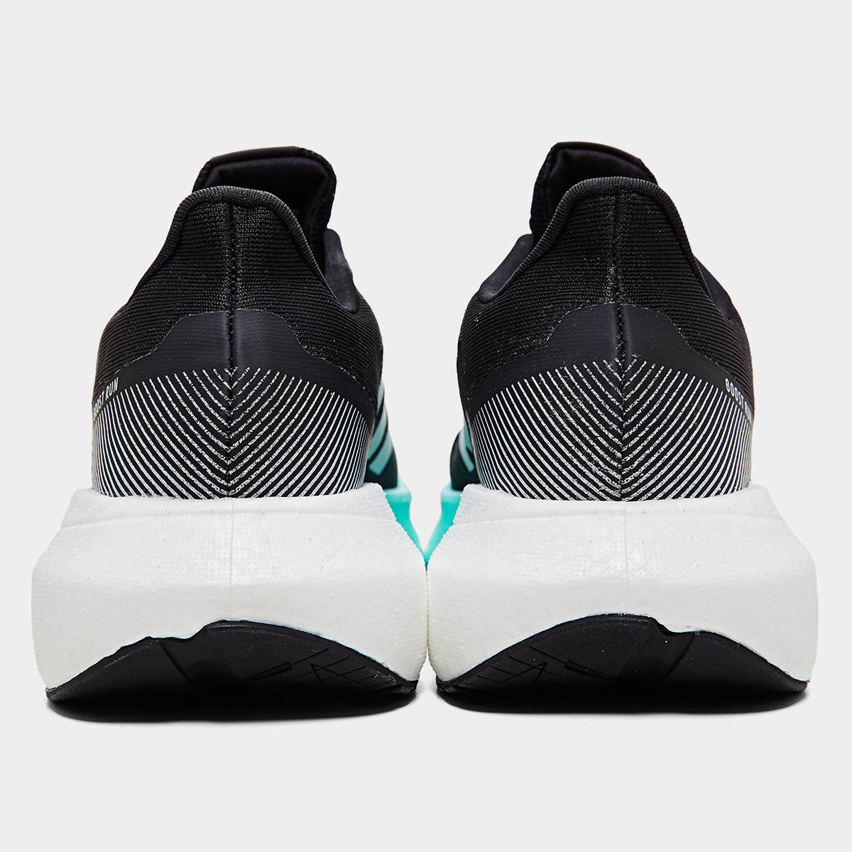 Miniatura Tênis Adidas Boost Run Feminino Preto+Verde Água - 34