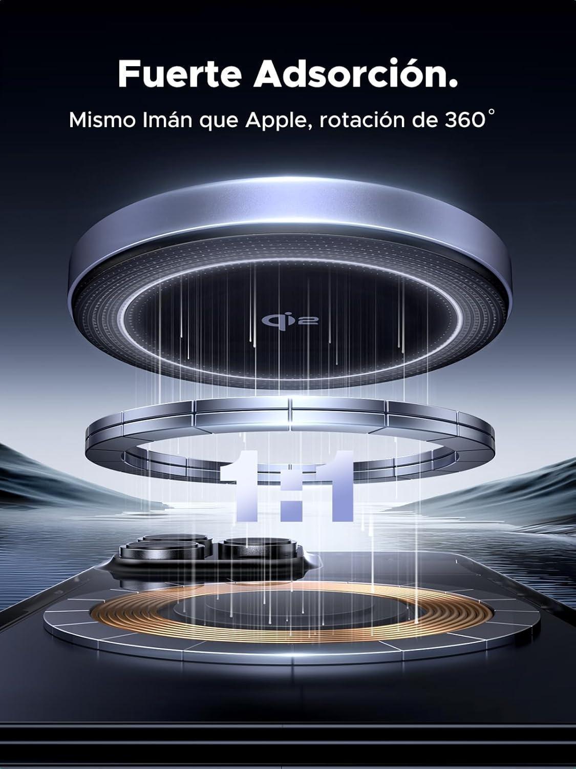 Carregador Sem Fio Rápido Ugreen Magnético Indução Qi2