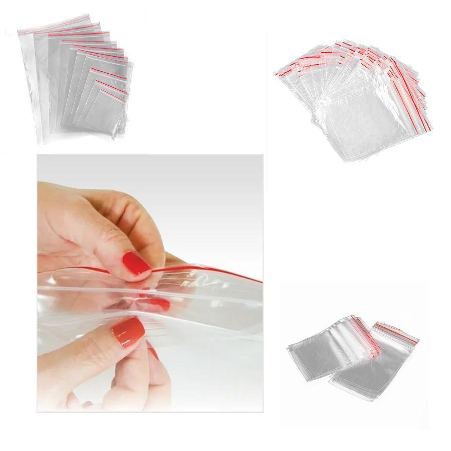 Miniatura 500 Sacos Zip Lock 14X20Cm Saquinho Hermético Abre E Fecha