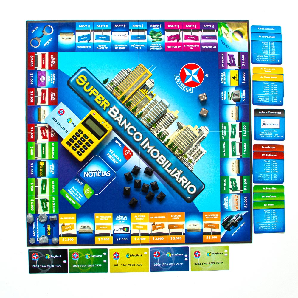 Miniatura Jogo Super Banco Imobiliário Estrela