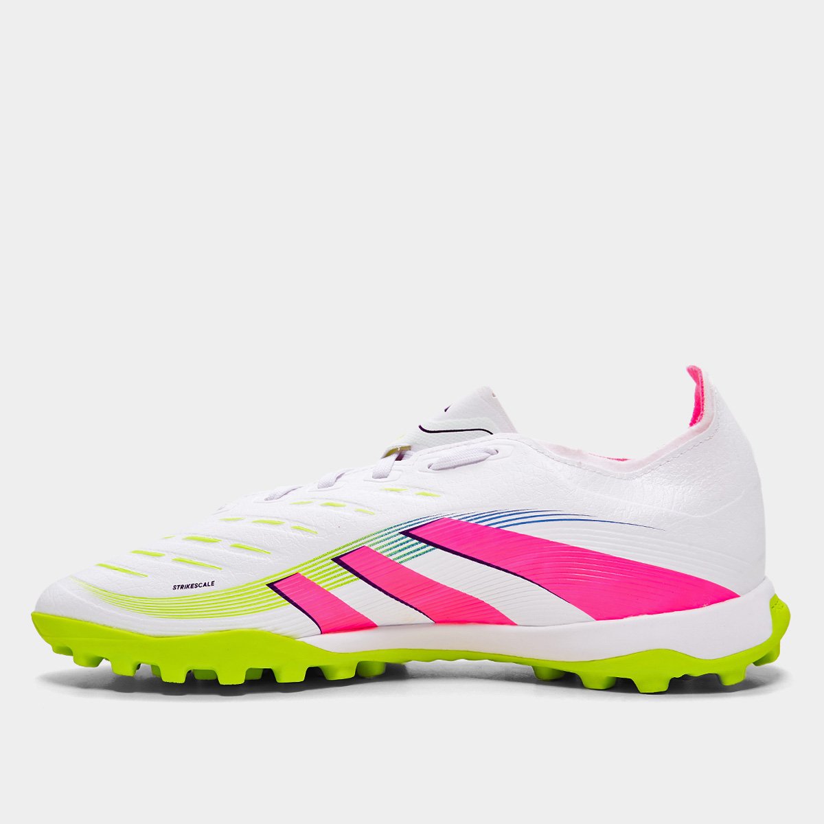 Chuteira Society Adidas Predator League Unissex Branco+Rosa - 37
