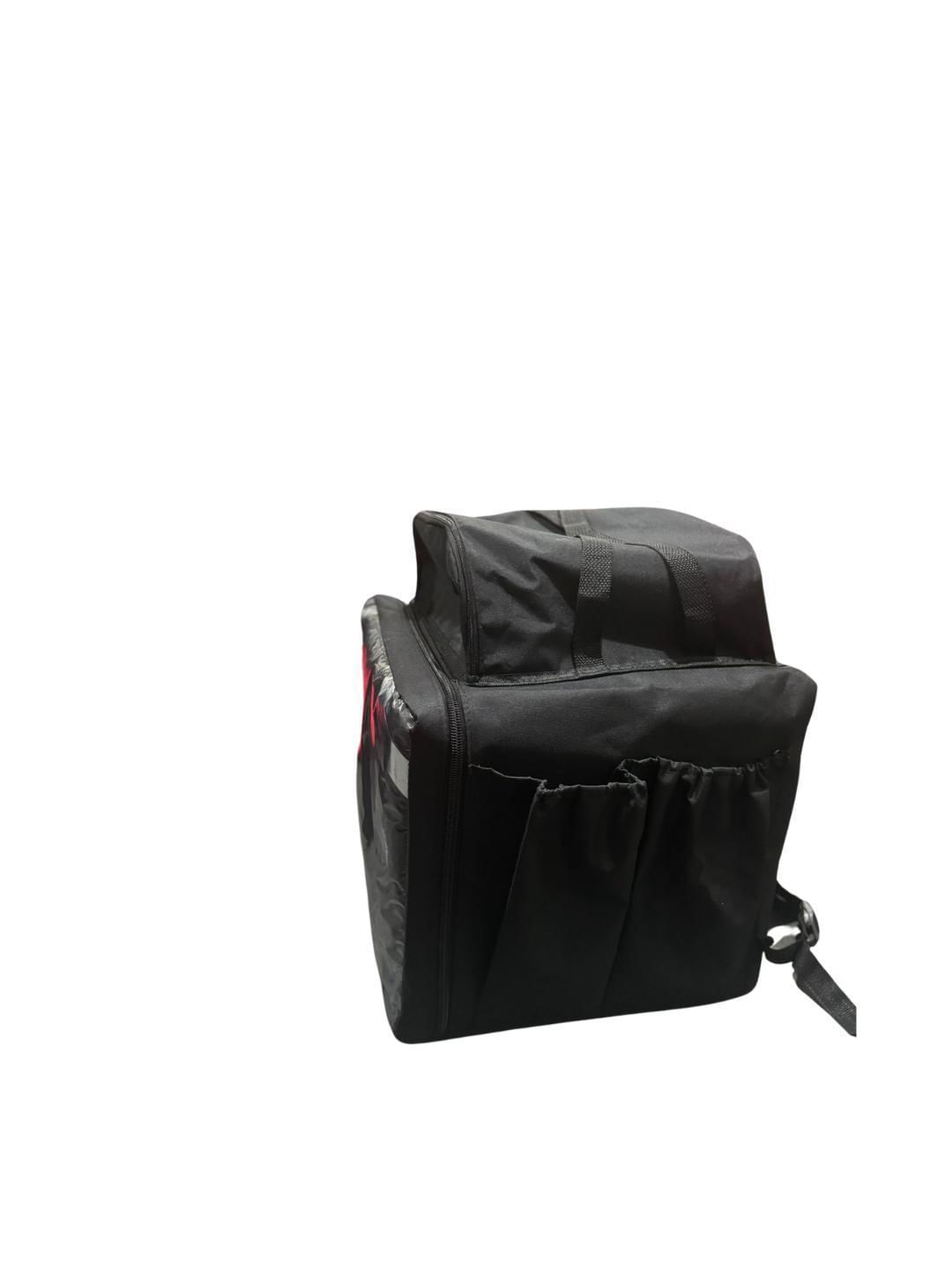 Miniatura Mochila Bag Com Isopor Laminado Preta Motoboy Delivery