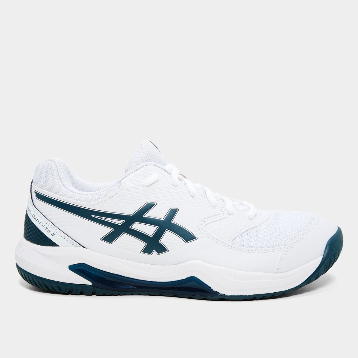 Miniatura Tênis Asics Gel-Dedicate 8 Masculino Branco+Verde - 39