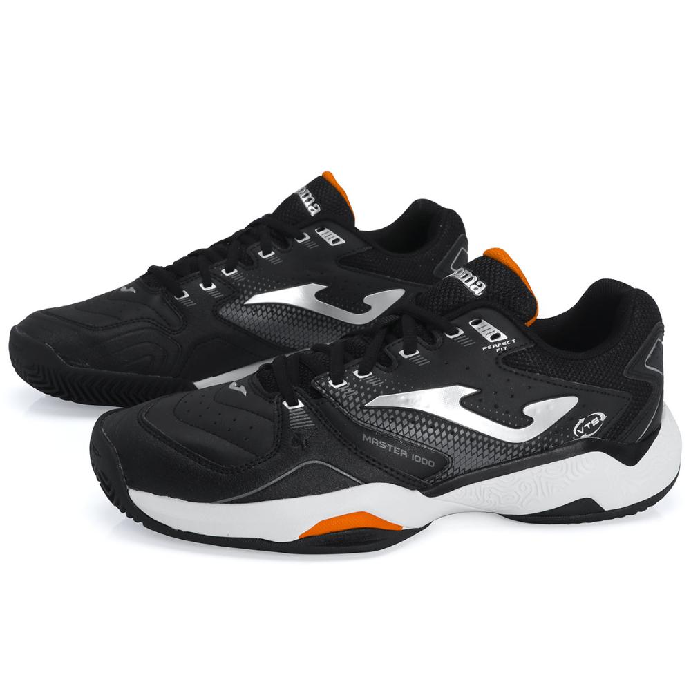 Miniatura Tênis Joma Master 1000 Clay - Saibro - Preto Prata e Branco 41