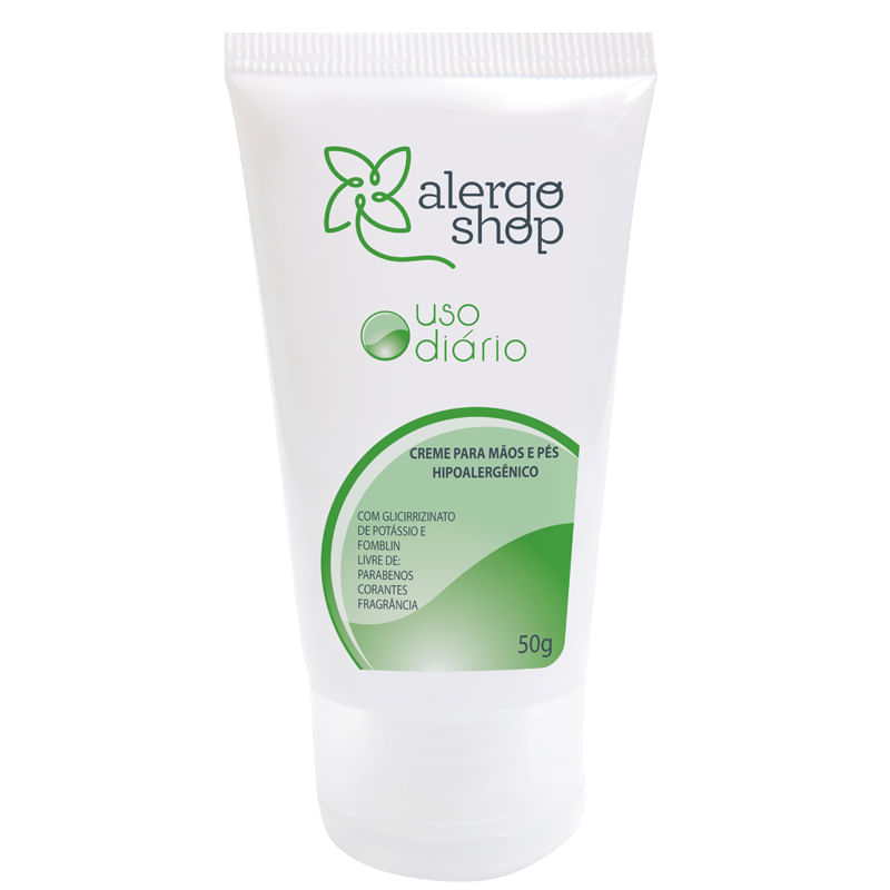 Miniatura Creme para Mãos e Pés Hipoalergênico Alergoshop 50g