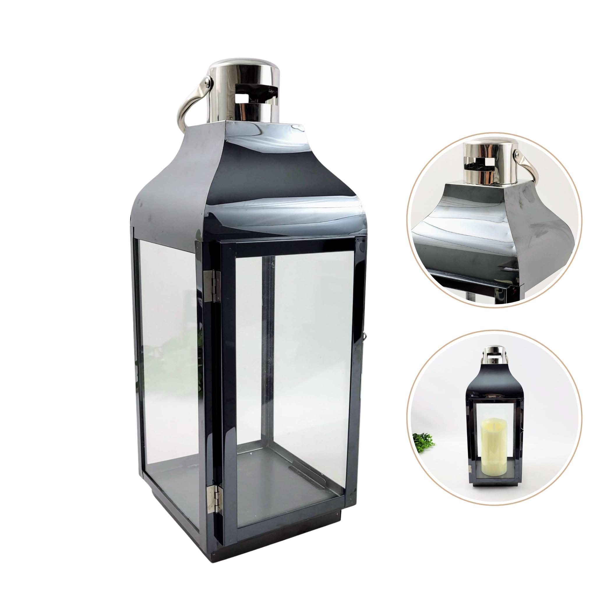 Miniatura Lanterna Decorativa Marroquina Fumê Grafite P