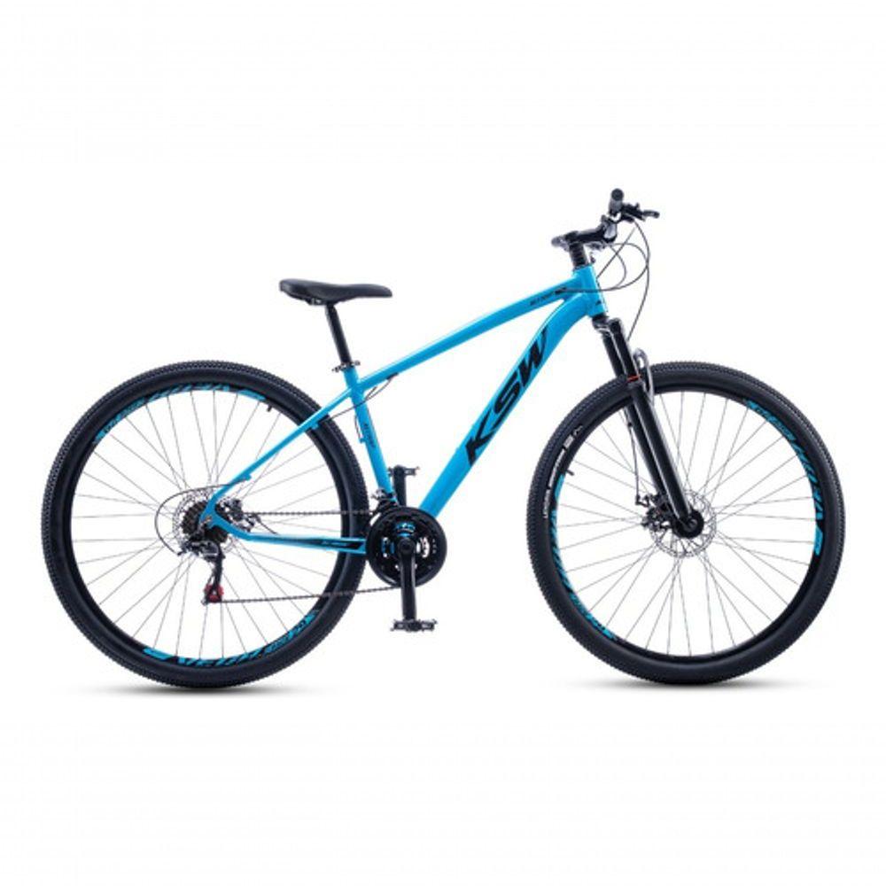 Miniatura Bicicleta Ksw Aro 29 21 Velocidades Freio A Disco Mecânico Alumínio Azul/preto 17