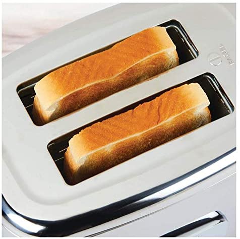 Miniatura Torradeira Elétrica AllClad Aço Inoxidável 2 Fatias 6 Níveis Sombra Prata 110V