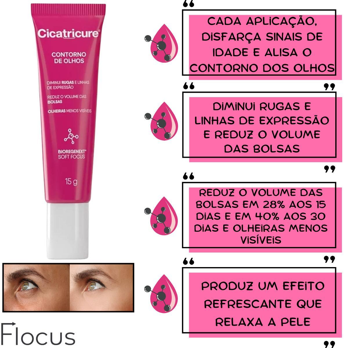 Miniatura Kit Cicatricure Contorno Olhos Porcelana Antirrugas Antissin