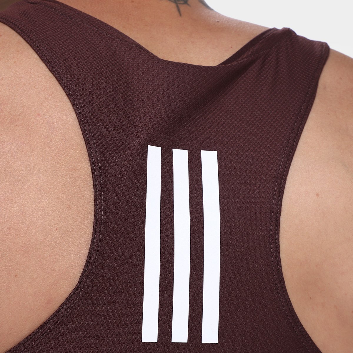 Miniatura Regata Adidas Own The Run Base Masculina Vinho - G