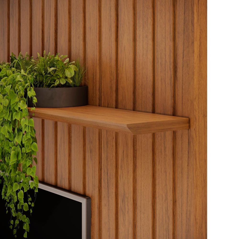 Miniatura Painel Ripado Trento 183x2,40cm em Mdf Freijó