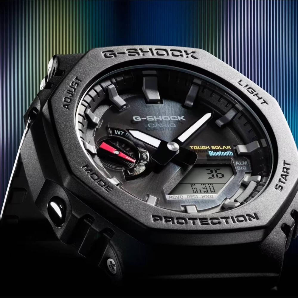 Relógio Casio G-Shock GA-B2100-1ADR Carbon Core Guard *Bluetooh e Tough Solar