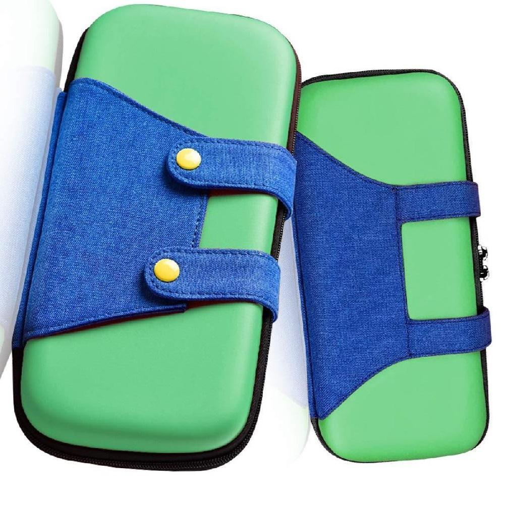 Miniatura Case Nintendo Switch V1 V2 Luigi + Película Vidro + 4 Grips