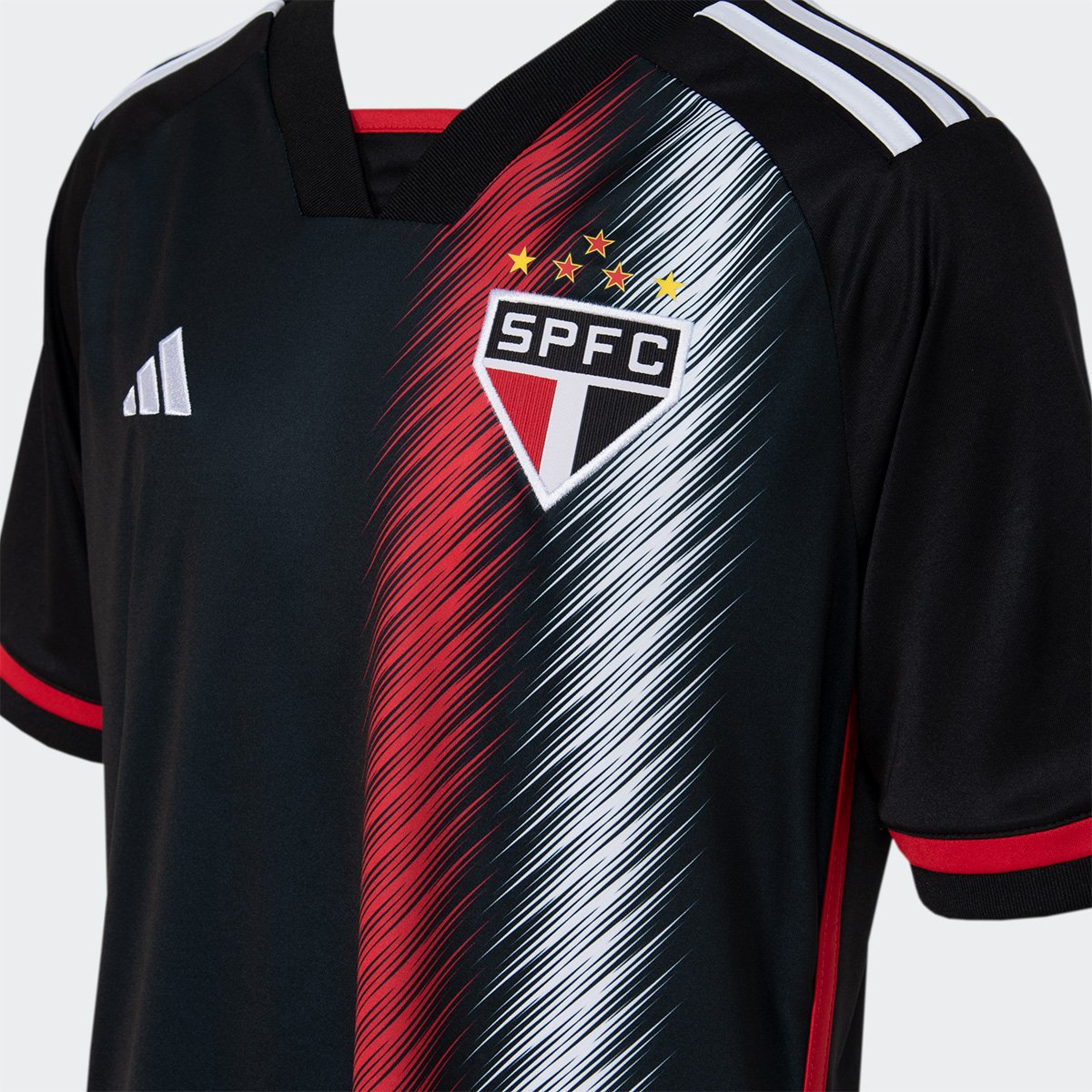 Miniatura Camisa São Paulo Juvenil III 23/24 s/n° Torcedor Adidas Preto - 11/12A