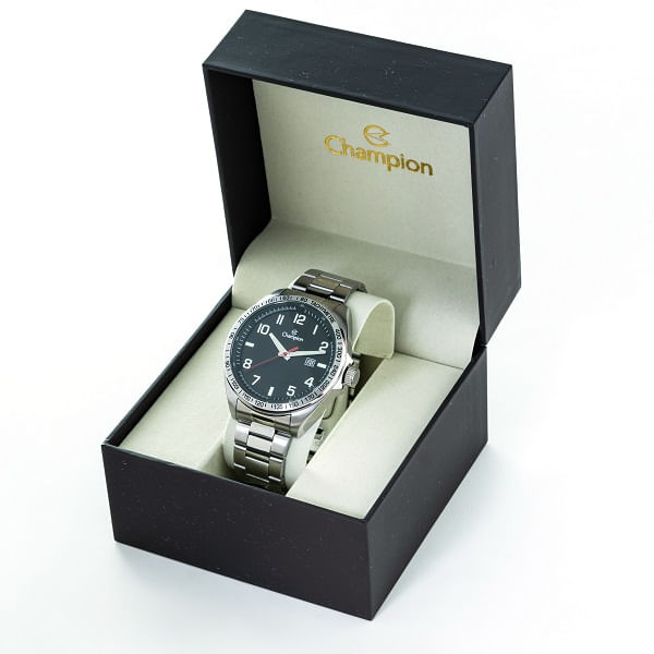 Miniatura Relógio Champion Masculino Prata Aço CA31720T Garantia de Um Ano