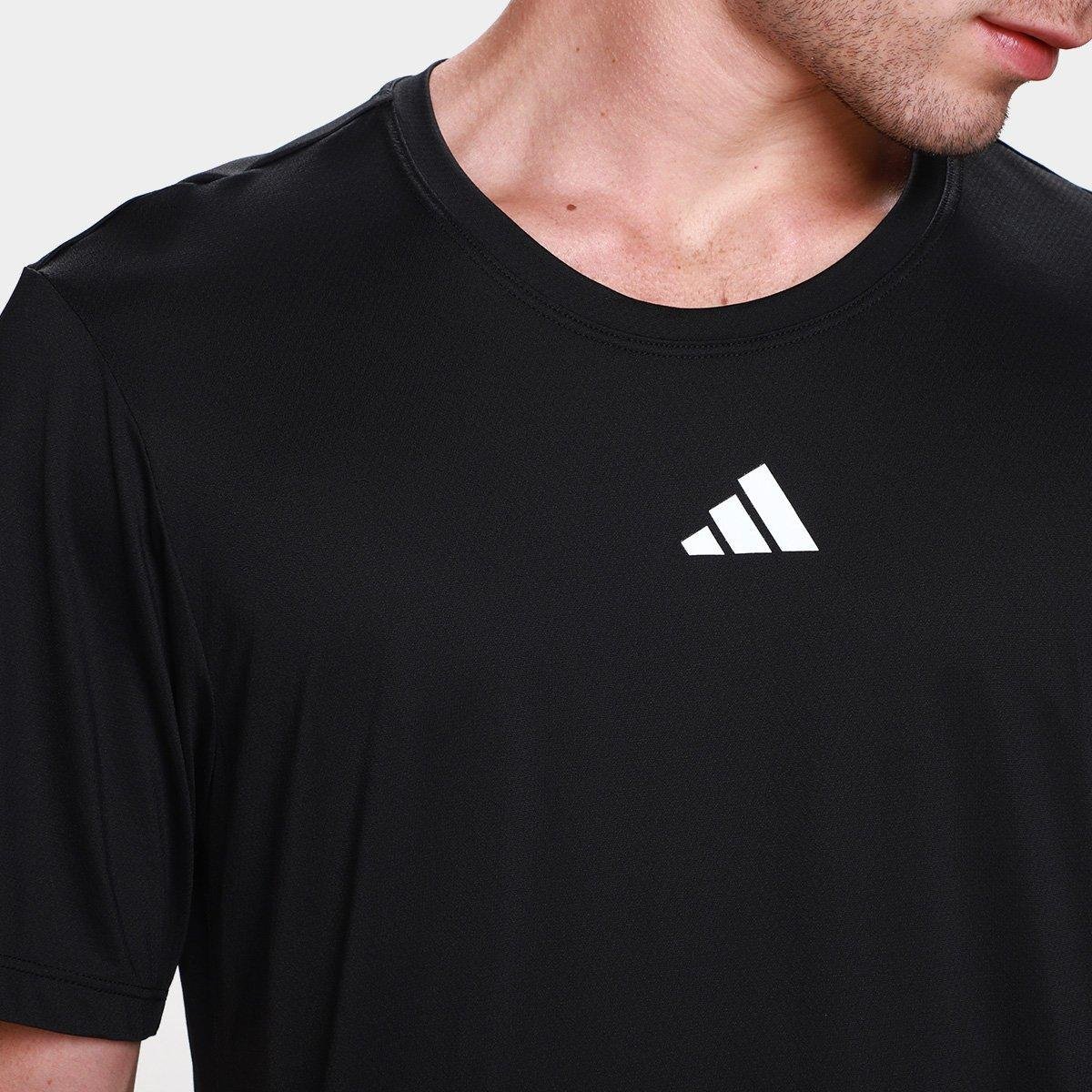 Miniatura Camiseta Adidas Treino Básica Masculina Preto - G