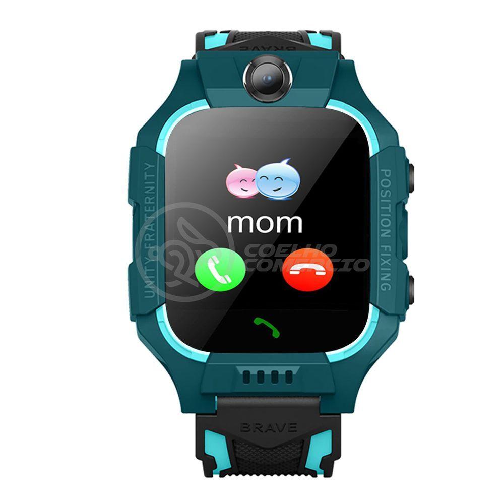 Smartwatch Relógio Inteligente Infantil Criança Q12 - Verde