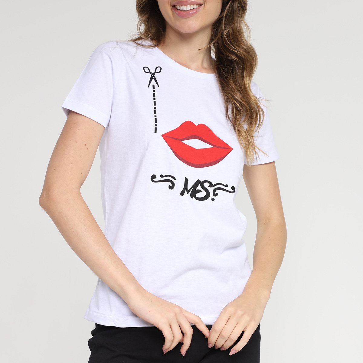 Miniatura Pijama Curto Volare Kiss Feminino Branco - G