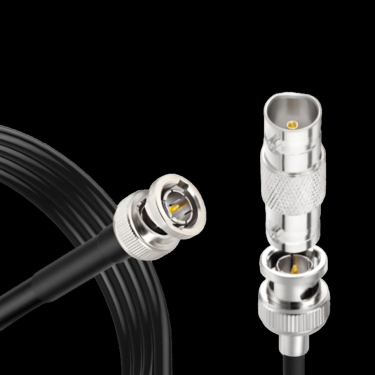 Miniatura Cabo Coaxial Vídeo Sdi / Bnc 12G Uhd 4K 75 Ohm Adaptador