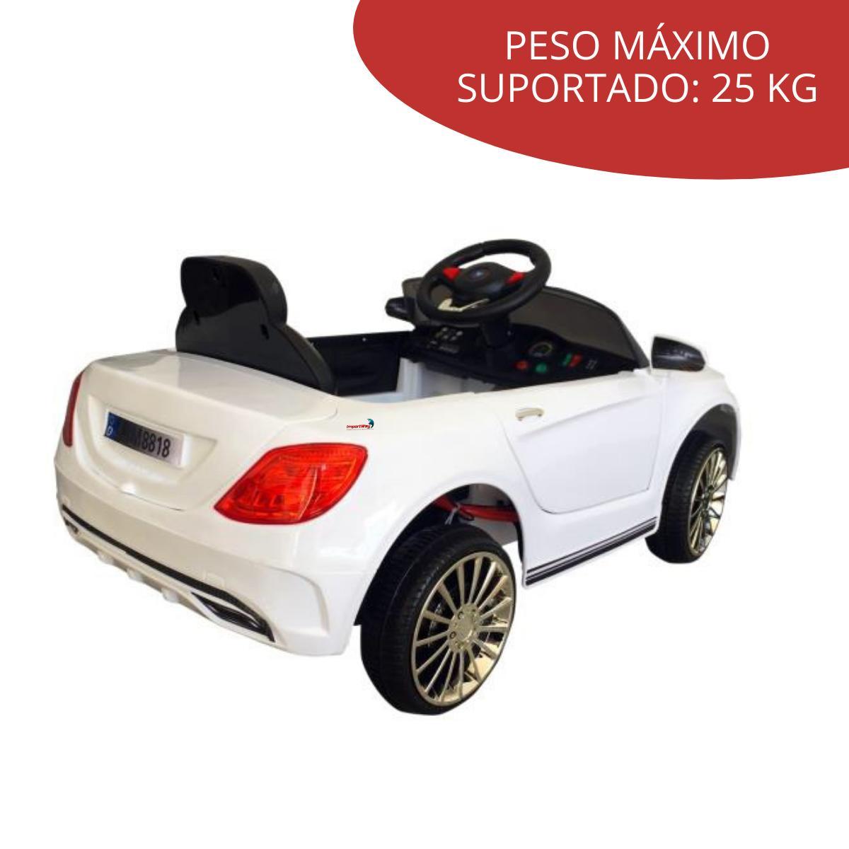 Miniatura Mini Carro Elétrico Infantil 6V Com Luz Buzina Controle