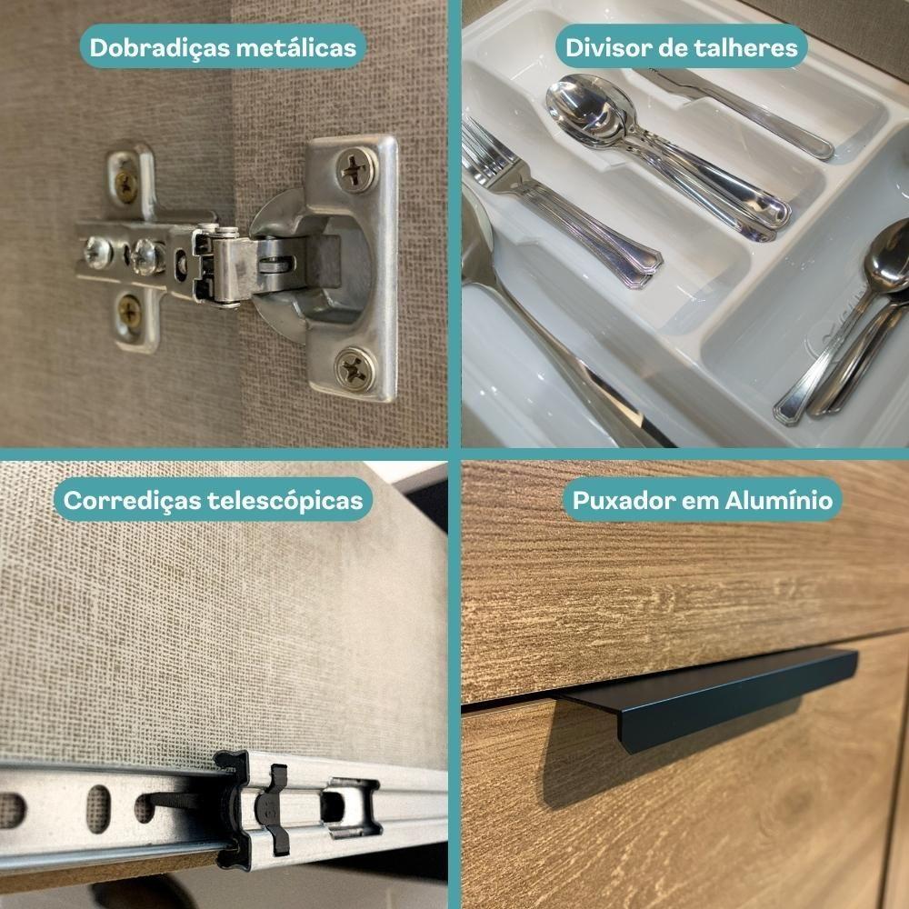 Conjunto Balcões Miami Mood Carraro Branco