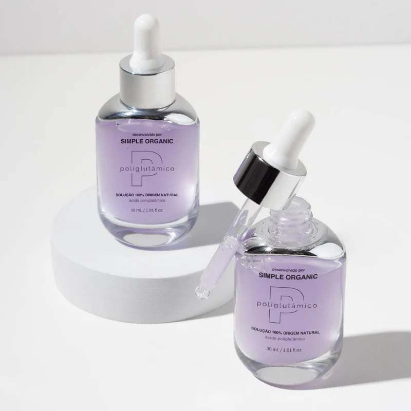 Miniatura Solução Facial Simple Organic - Poliglutamico 30ml