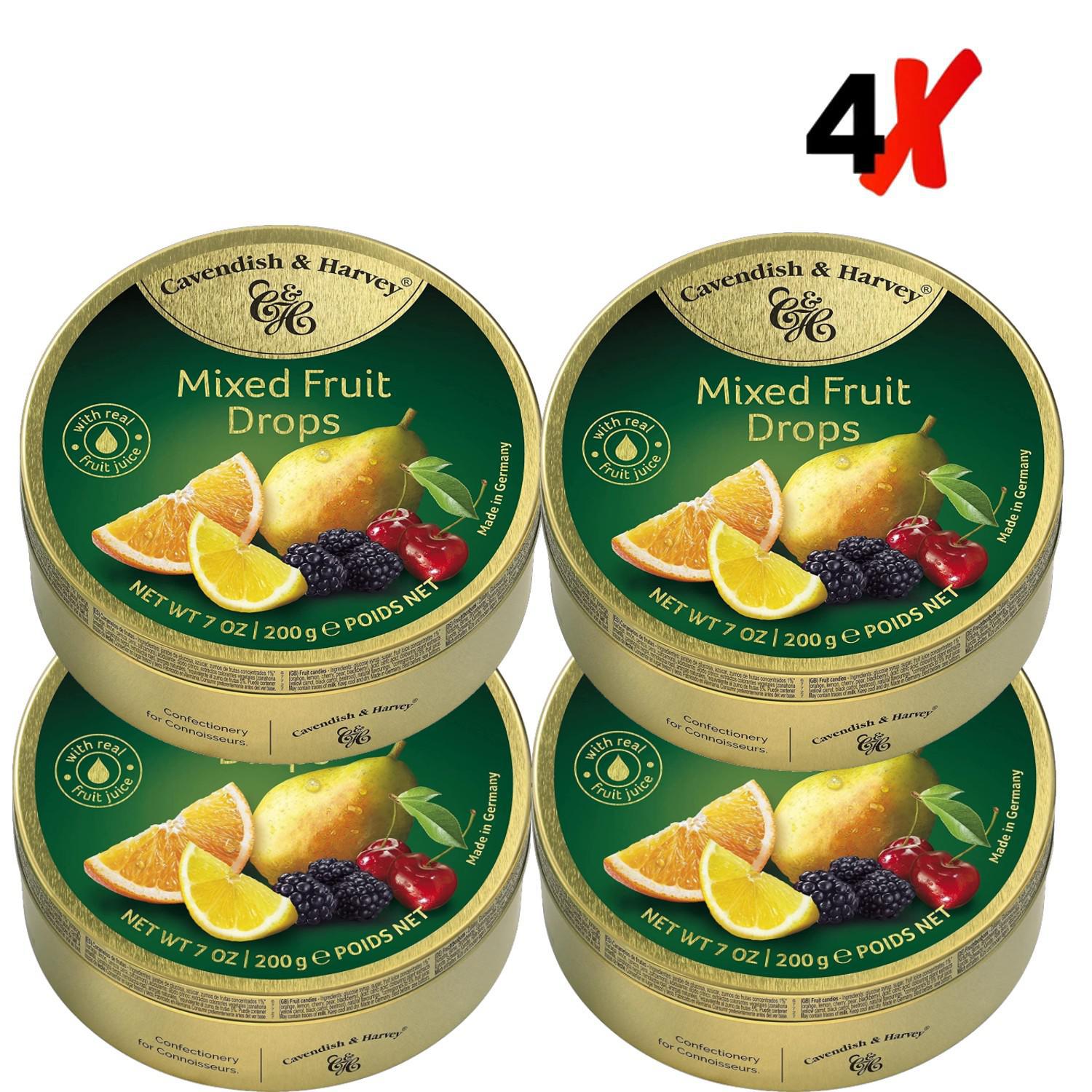 Miniatura 4X Bala Cavendish & Harvey Mixed Fruits Drops 200G