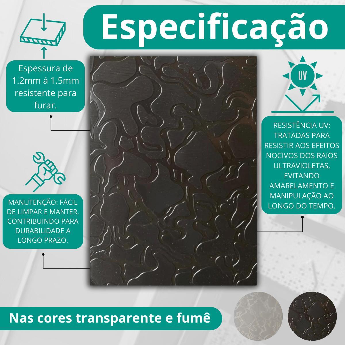 Miniatura Chapa De Acrílico Para Box E Gabinetes 90X98 Amazonas Fumê