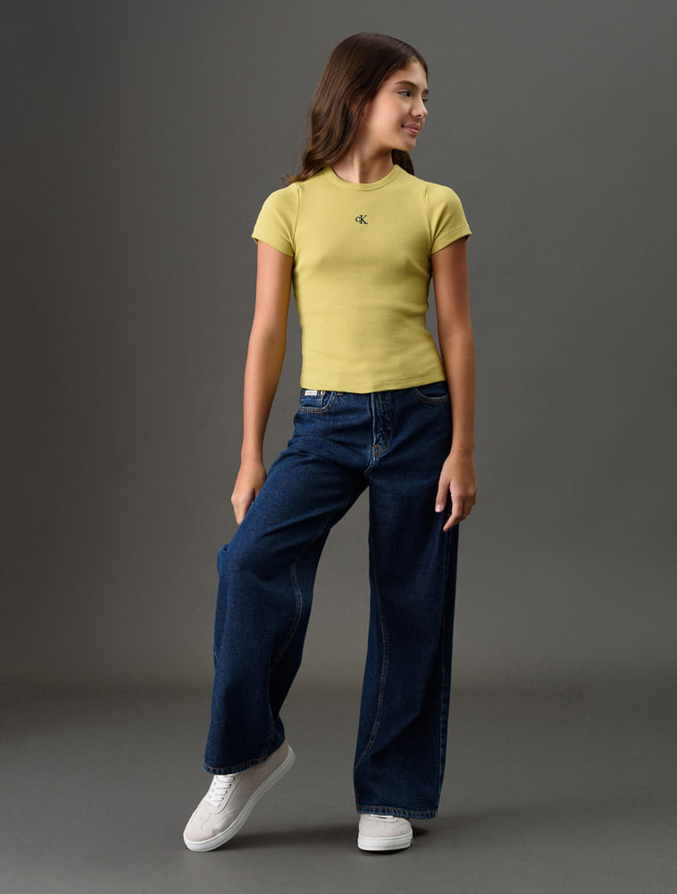 Miniatura Camiseta Menina Ribana Calvin Klein Jeans - Camiseta Menina Ribana Calvin Klein Jeans 10