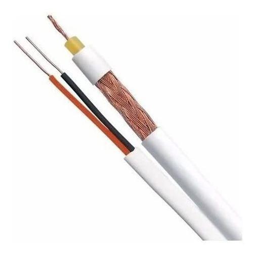 Miniatura Cabo Coaxial Bipolar 4Mm Flexivel 80% De Malha 100M