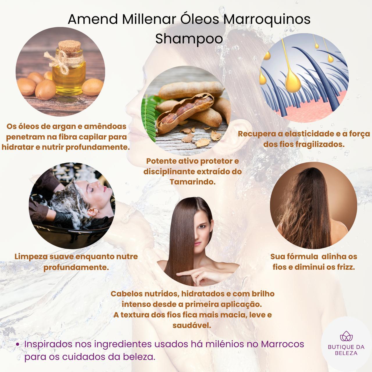 Miniatura Shampoo Amend Óleos Marroquinos 1 Litro