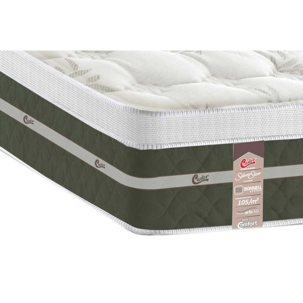 Miniatura Colchão Casal Molas Bonnel Silver Star Air Euro Pillow (138x188x32) - Castor