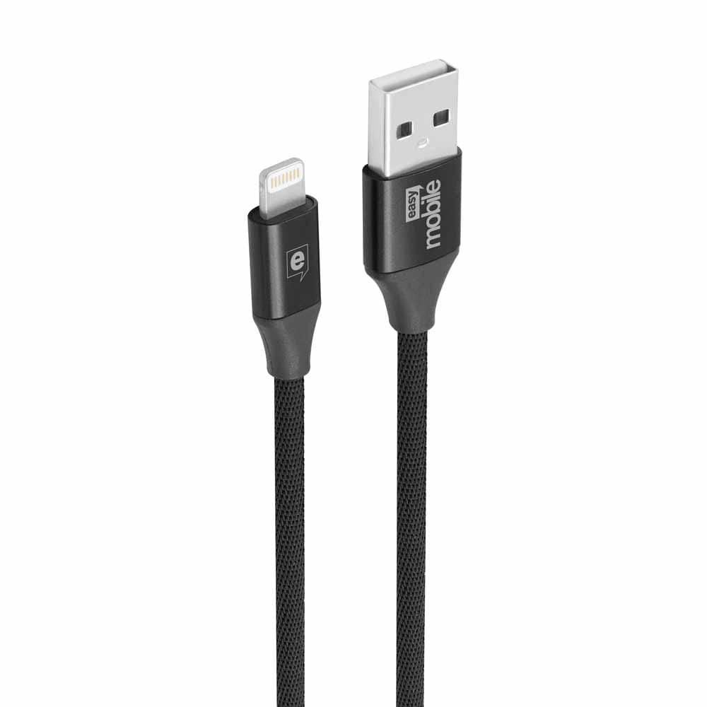 Miniatura Cabo de iPhone Easy Mobile 1.5m Preto Preta