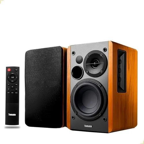 Miniatura Caixa Som Bluetooth 100W Madeira Acústica Superior