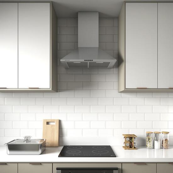 Miniatura Coifa De Parede 60Cm Piramidal Inox Double 127V - Brastemp