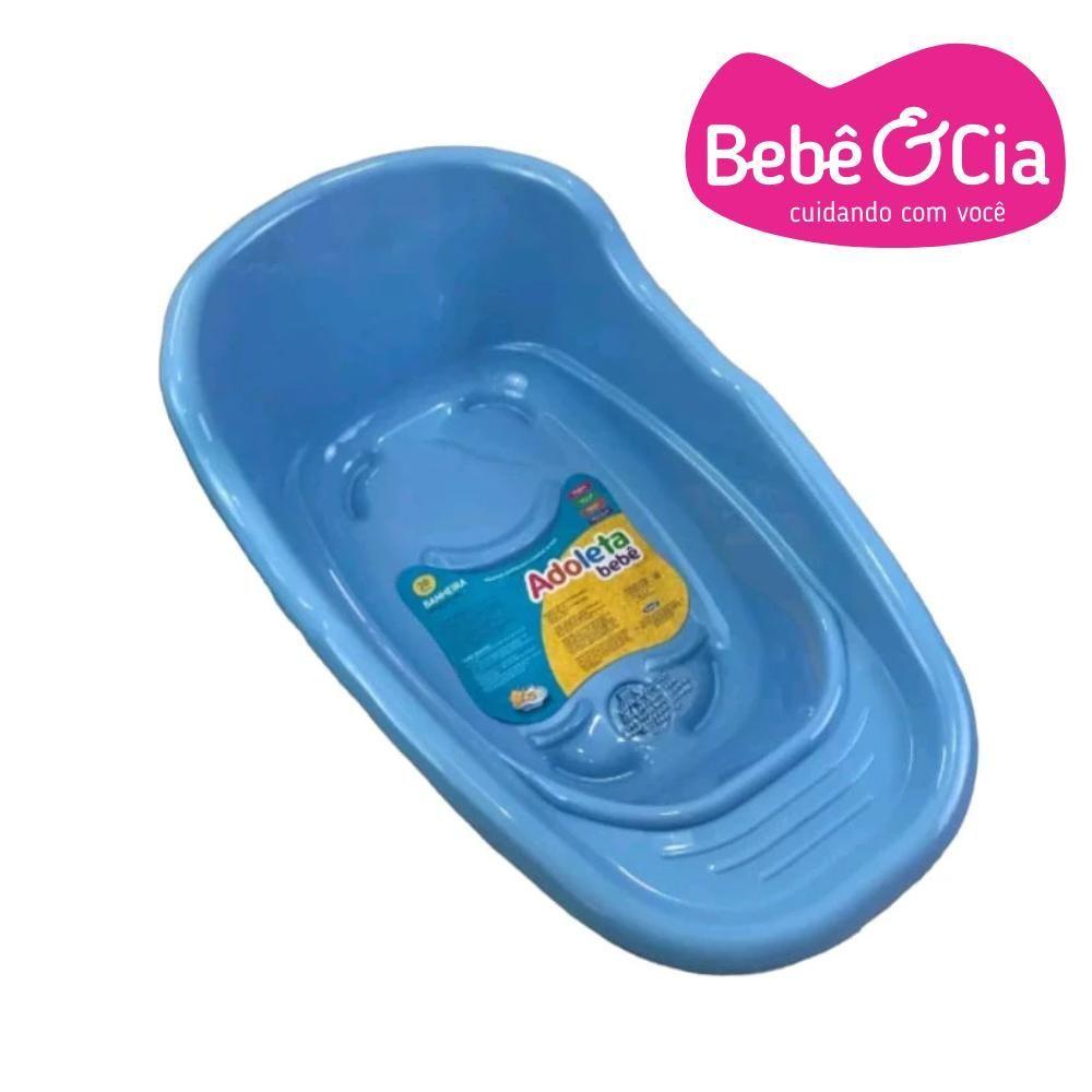 Miniatura Banheira Para Bebê Plástica Cajovil Adoleta Azul 20 Litros Azul Bebe
