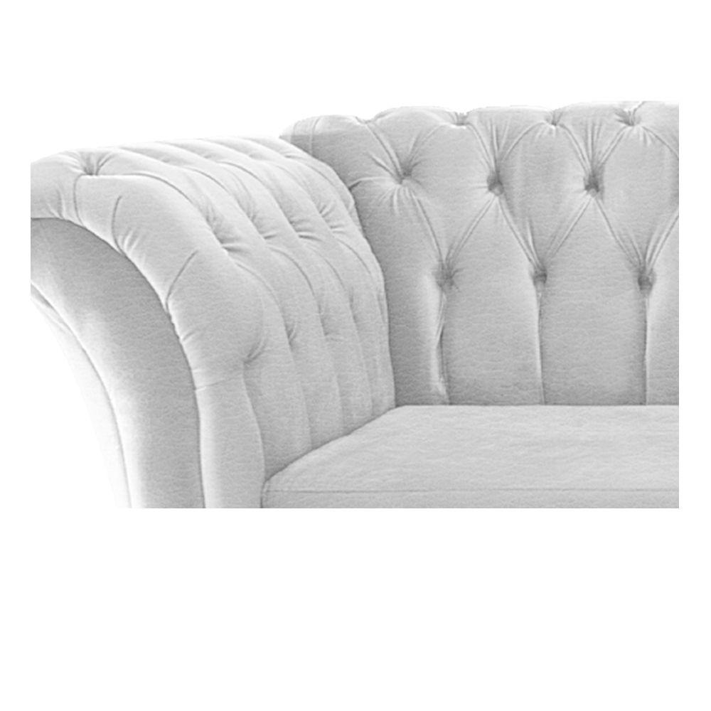 Miniatura Poltrona Decorativa Chesterfield Sofia Corano Branco