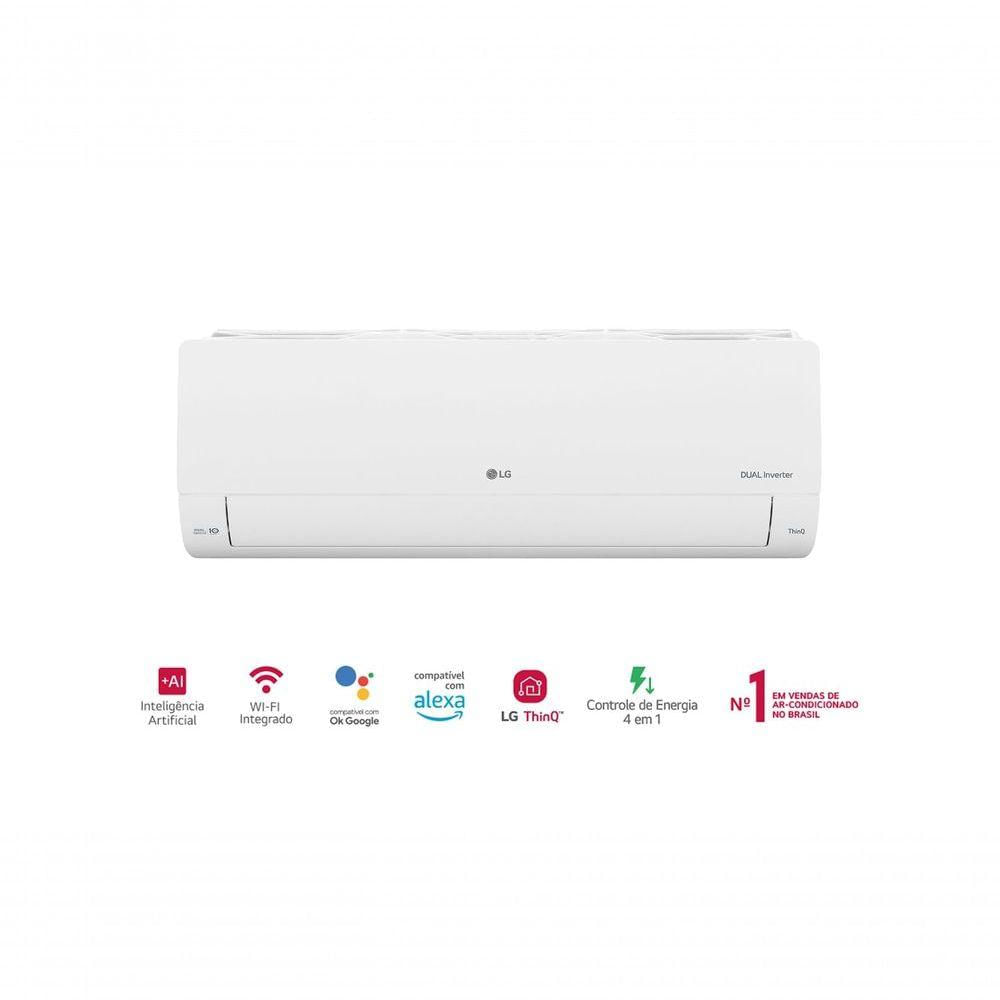Ar Condicionado LG Dual Inverter Voice +AI 12.000 BTUs Frio 127V