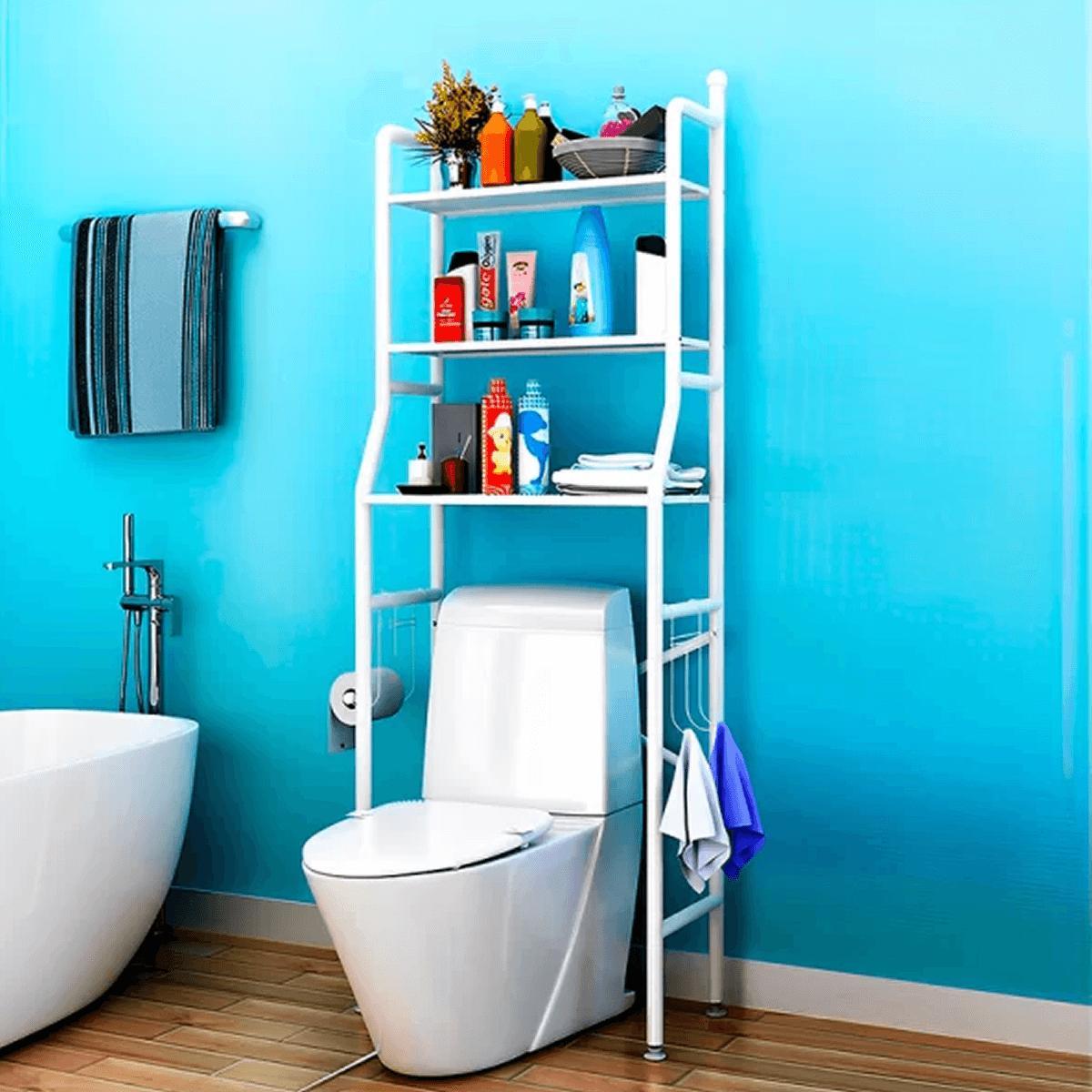 Rack Estante Banheiro Prateleira Organizador Metal Toalete