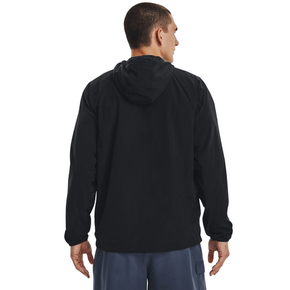 Miniatura Jaqueta de Treino Masculina Under Armour Rush Woven FZ Preto - G