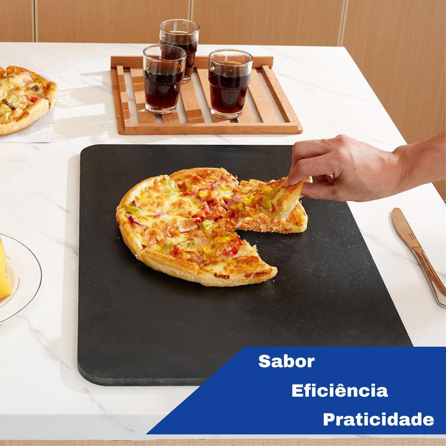 Miniatura Chapa Metálica Multiuso Para Assar E Grelhar 40X34Cm 6Mm